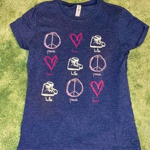 Peace, Love, Hike Bella T-shirt